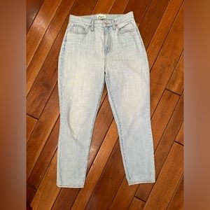 Madewell Curvy Perfect denim jeans 29 light wash High waisted